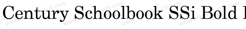 Century Schoolbook SSi Bold Italic字体转换